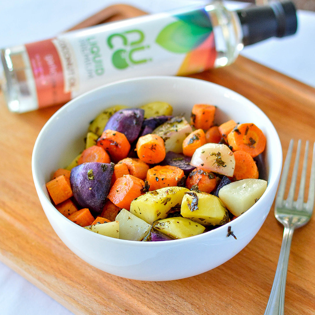 Garlic Coconut Oil Roasted Carrots & Potatoes – NUCO Online Store