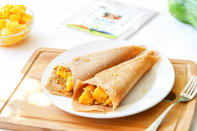 Granola papaya crepe