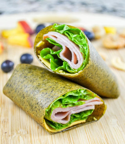 Ham and cheese coconut wrap