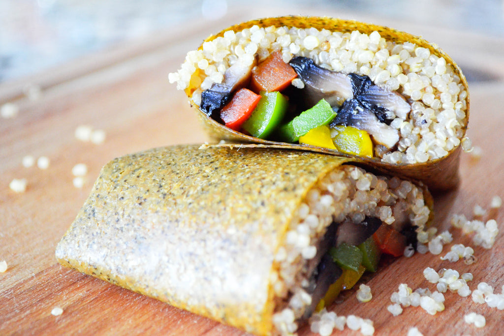Rasta Mushroom Quinoa Burrito – NUCO Online Store