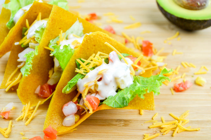 Shredded Chicken Coconut Wrap Taco's