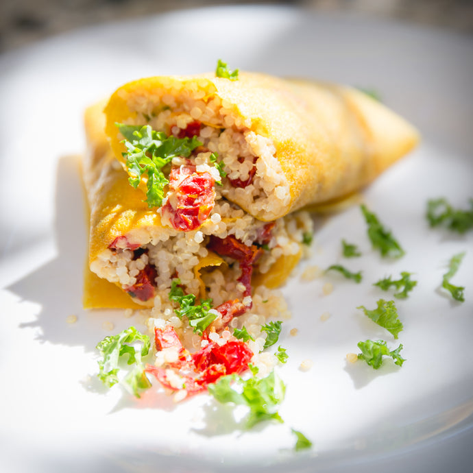 Sun-Dried Tomato Quinoa Coconut Wrap