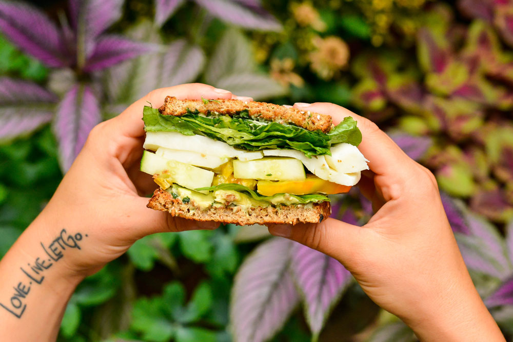 Veggie Sandwich with Basil Vegan MAYO – NUCO Online Store