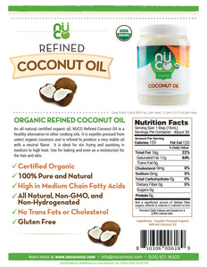 NUCO Organic Refined Coconut Oil (54 FL OZ)