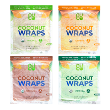NUCO Organic Coconut Wraps are a Paleo, Vegan, and Gluten & Grain-Free alternative to bread and tortillas - plus they are Raw! 